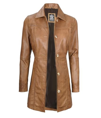 Kandis Leather Coat Women - Yellow