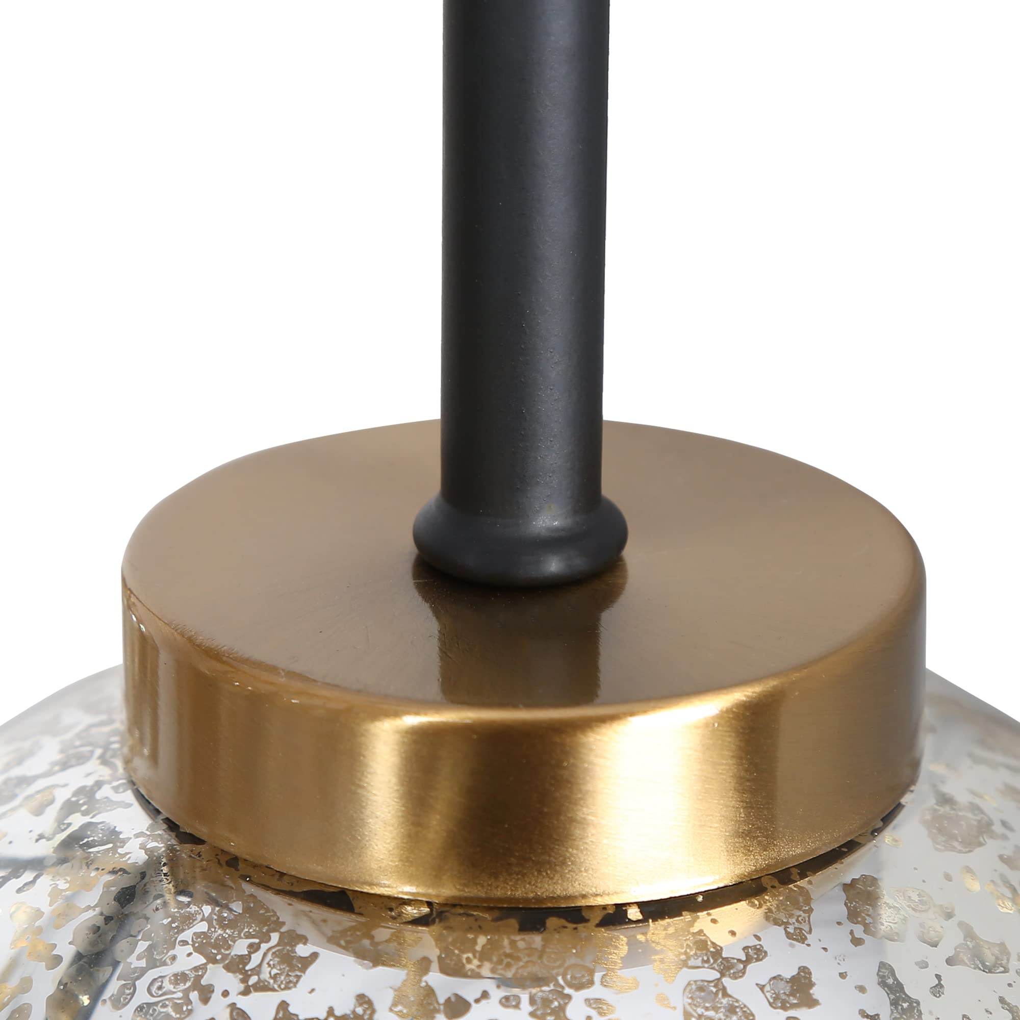 KSANA Modern Black & Gold Metal Chandelier - 27.5