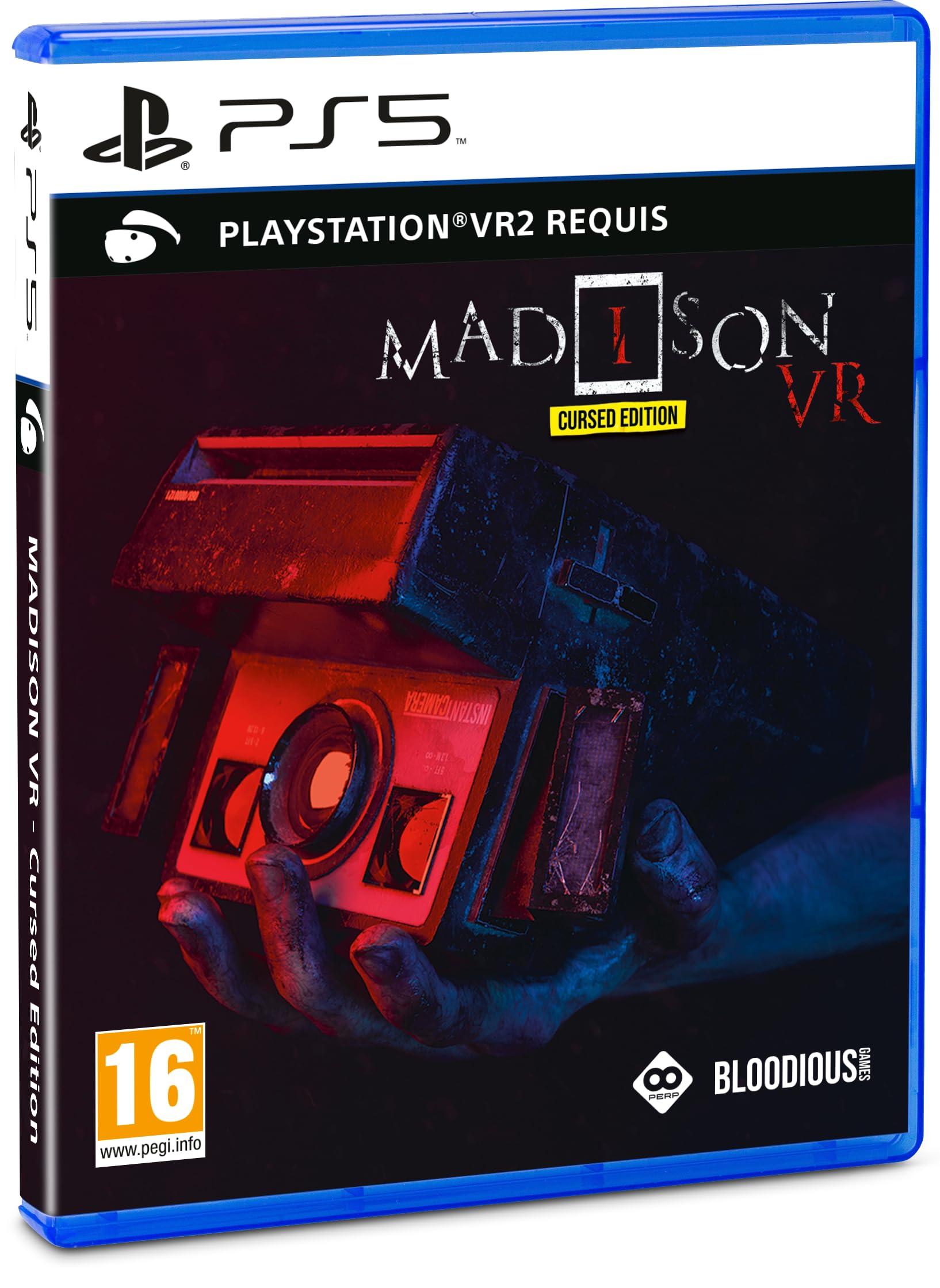 Madison VR Cursed Edition for PS5 - Virtual Reality Headset with 3D Audio & Motion Tracking | Perfect for Horror Games, Action Adventures & Immersive Gaming Experience