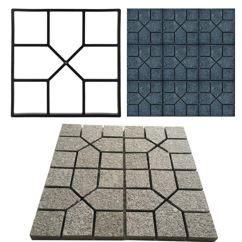 15.8x15.8 Inch Reusable Concrete Walk Maker - DIY Stepping Stone Mold for Garden, Yard, Patio & Lawn Pavement | Create Beautiful Walkways & Pathways (Perfect for Outdoor Landscaping Projects)