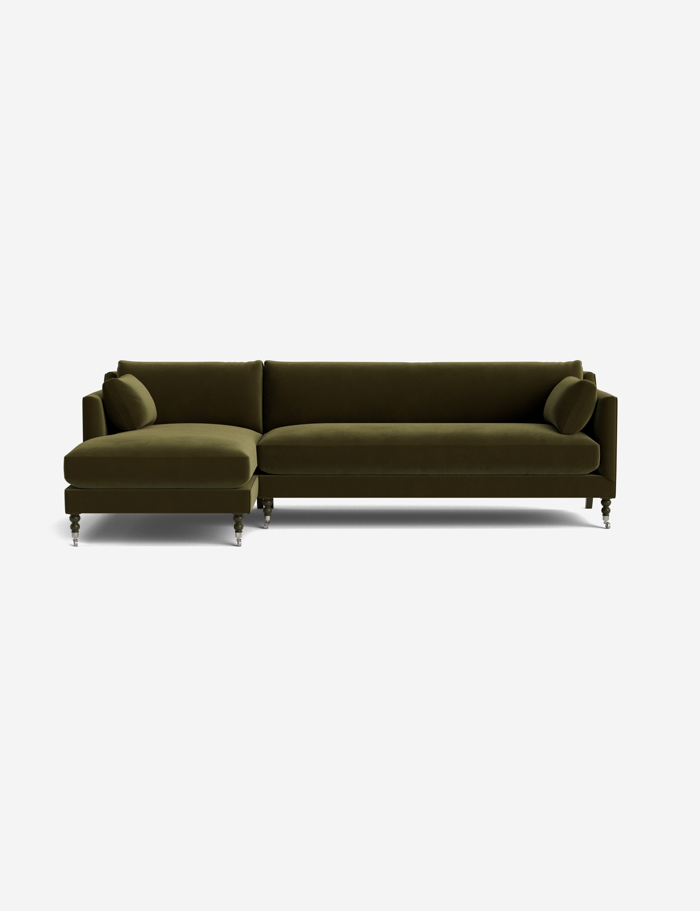 Fabienne Sectional Sofa - Modern L-Shaped Couch with Reversible Chaise, Soft Upholstery & Sturdy Frame for Living Room, Family Room, or Home Theater