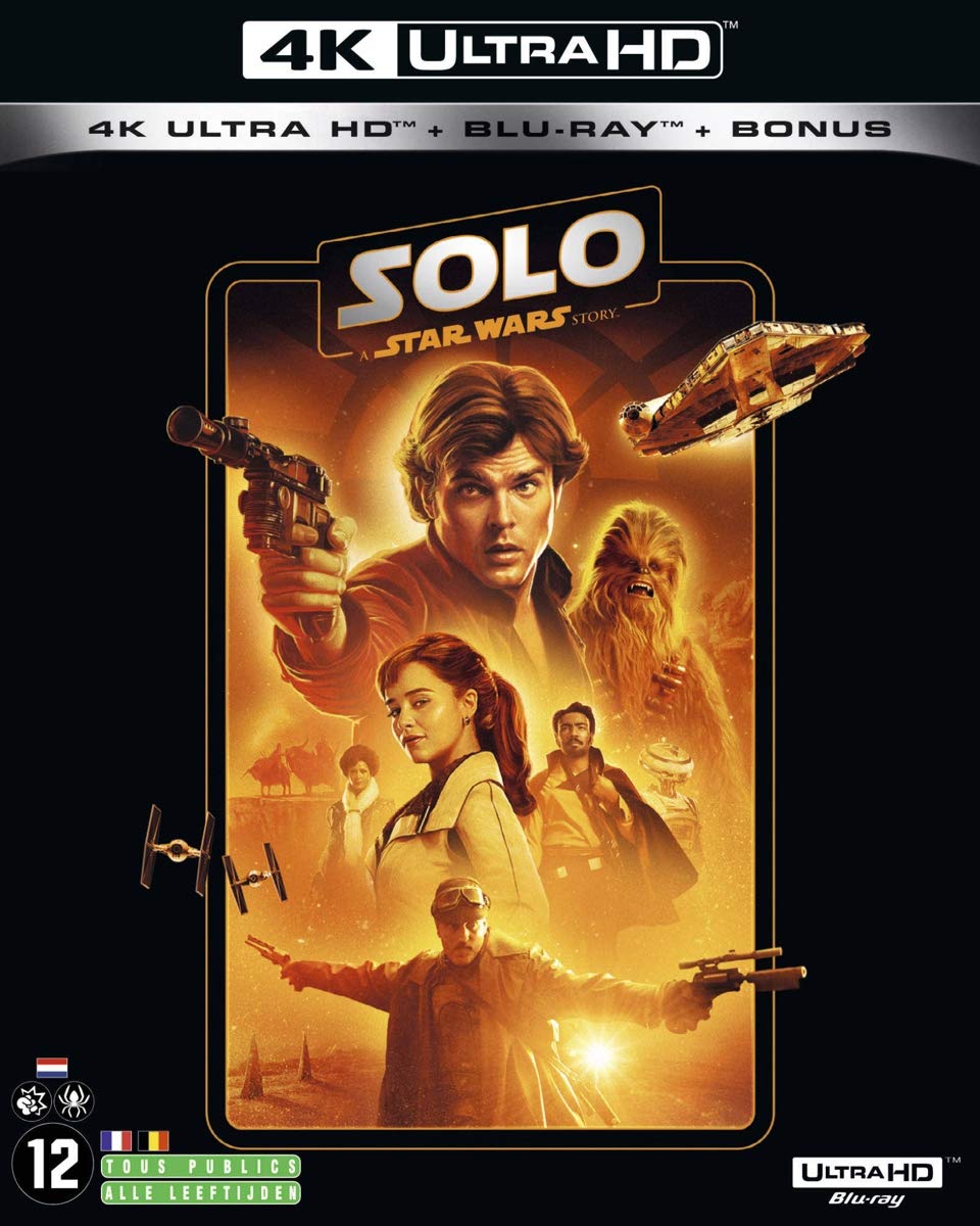 Solo: A Star Wars Story 4K Ultra HD Blu-ray with Bonus Features - Perfect for Movie Nights & Star Wars Fans Collection
