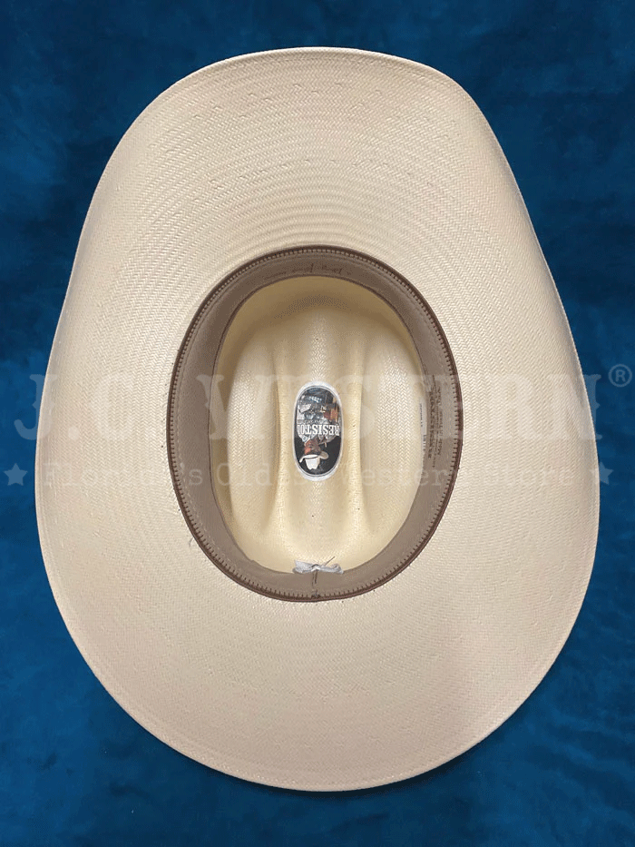 Resistol RSPNCKN304281 Piney Creek George Strait Collection Straw Cowboy Hat - Natural Color for Outdoor, Ranch, and Country Music Events