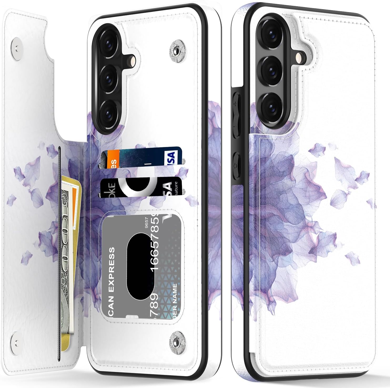 Samsung Galaxy S25 Plus Phone Case with Stylish Flower Design - Slim Protective Cover for Everyday Use, Work, and Travel