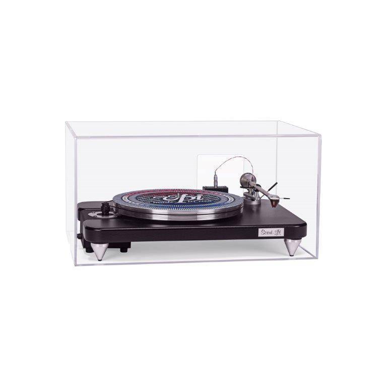 AudioShield Premium Turntable Dust Cover - Clear Vinyl Record Player Protector for LP, 33/78 RPM Turntables - Perfect for Home DJ Setup & Vinyl Collection Protection