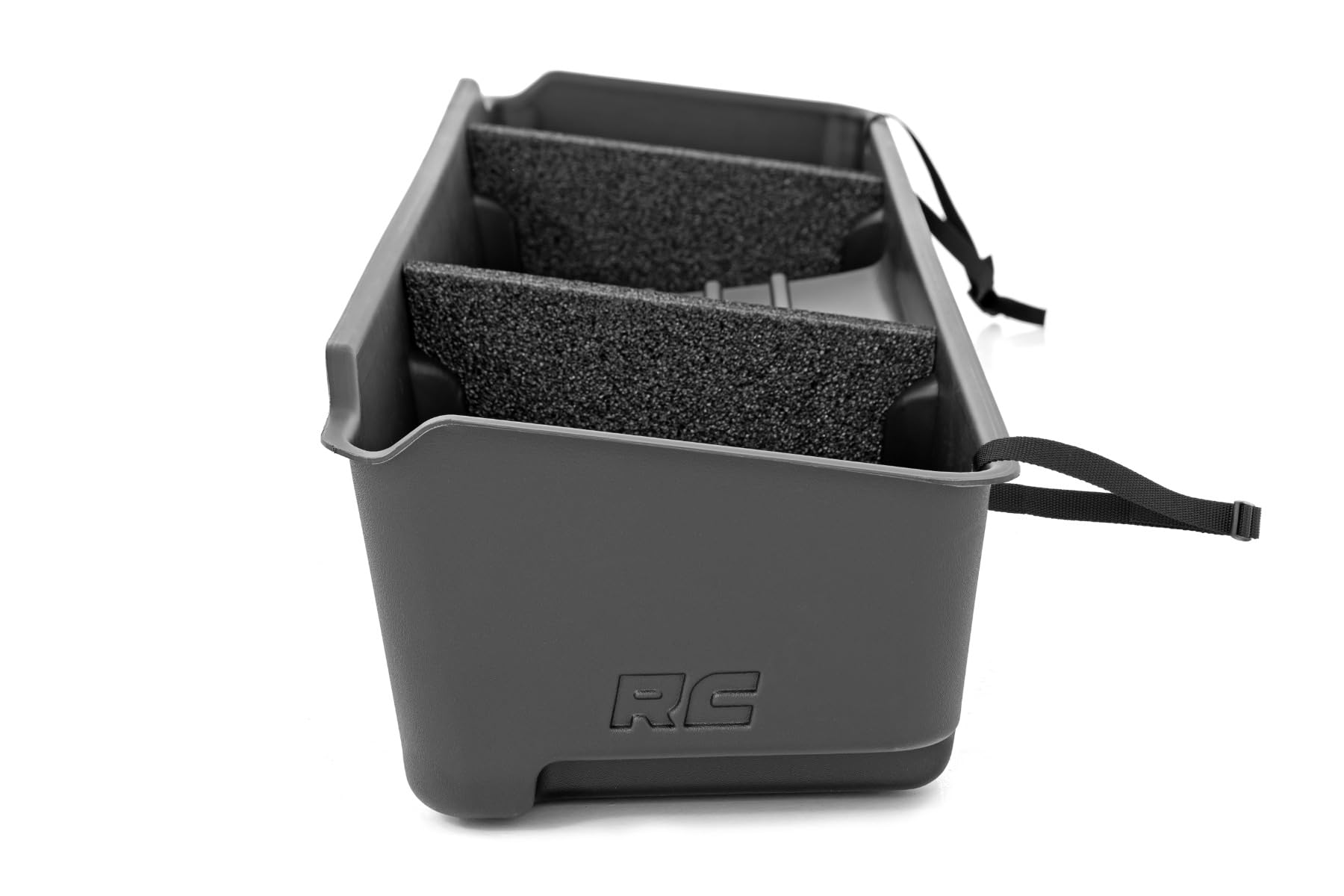 Rough Country Custom-Fit Under Seat Storage Box for Chevy Silverado & GMC Sierra 1500/2500/3500 (1999-2006) - Durable Anti-Skid Truck Organizer - Perfect for Tools, Emergency Kits & Off-Road Gear Storage