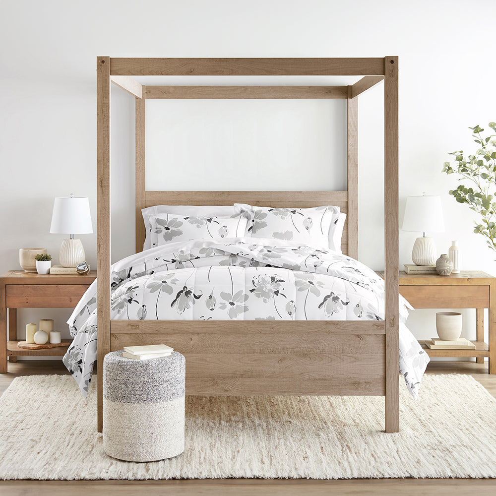 Soft & Cozy Patterned Down Alternative Comforter Set - All-Season Hypoallergenic Bedding - Perfect for Master Bedroom, Guest Room & Dorm Decor
