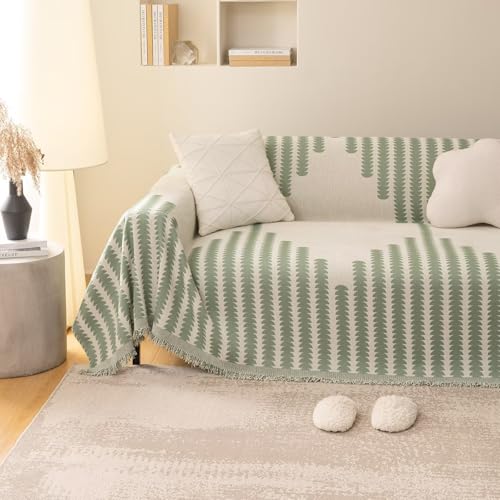 Herringbone Beige Green