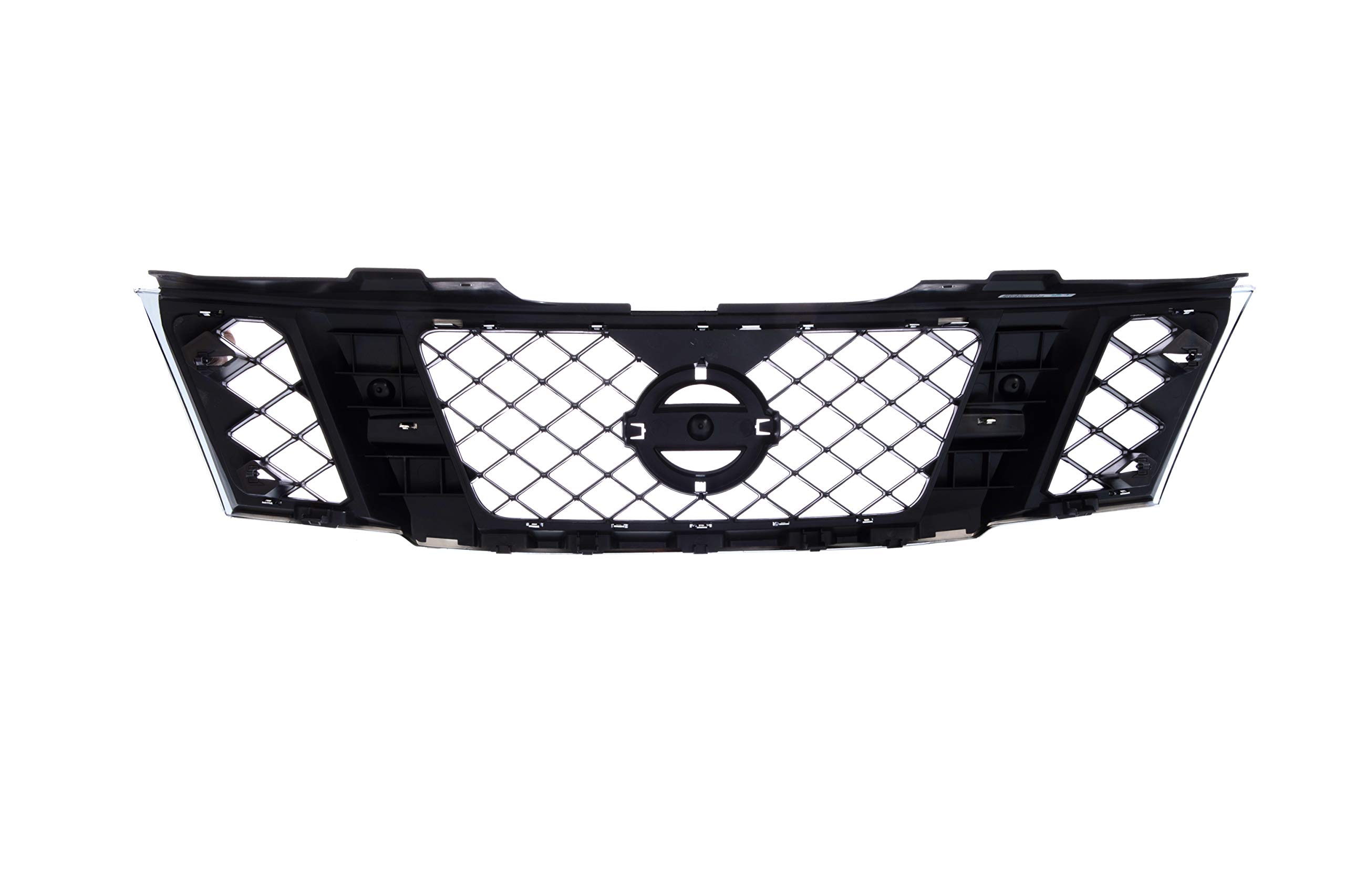 Chrome Black Front Grille Replacement for 2008-2012 Nissan Pathfinder - Perfect Fit, Direct OEM Replacement (Part# 62310ZS00A NI1200251) - Upgrade Your Vehicle's Appearance for Daily Driving & Off-Road Adventures