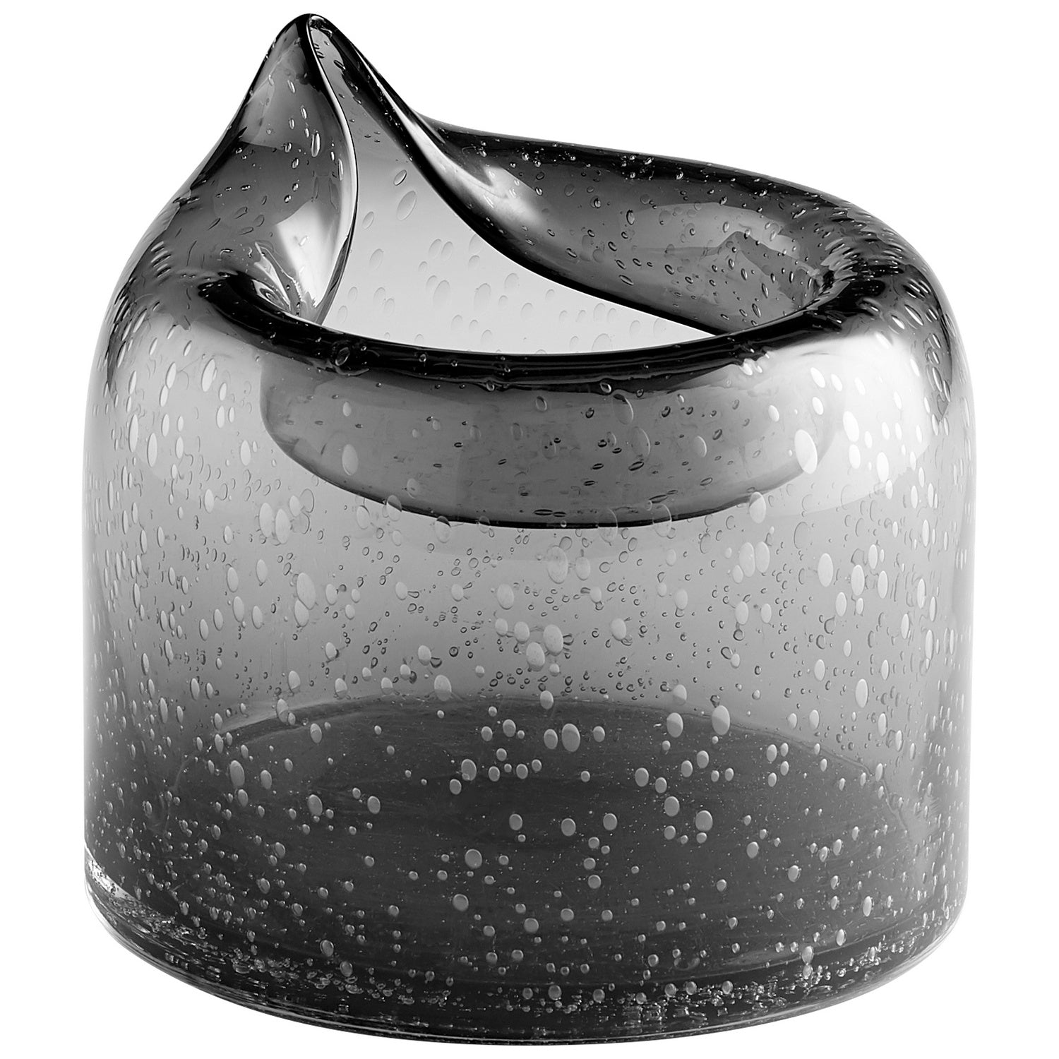 Cyan Design 11084 Clear Glass Oxtail Vase - Elegant Home Decor for Living Room, Dining Table & Wedding Centerpieces
