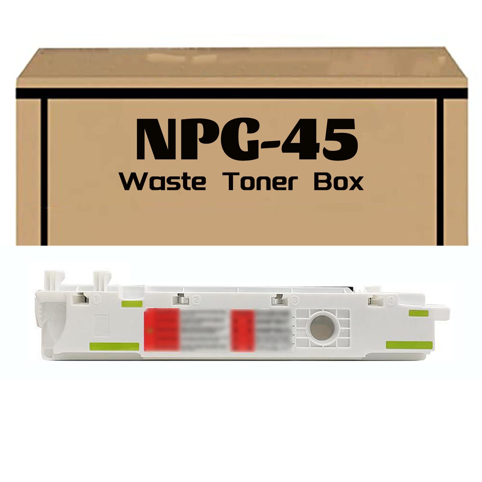 BAQU Compatible Waste Toner Box for Canon NPG-45 - Works with C5030/C5035/C5045/C5051/C5235/C5240/C5250/C5255/C5945/C8400 Printers (1-Pack) - Perfect for Office & Commercial Printing Needs