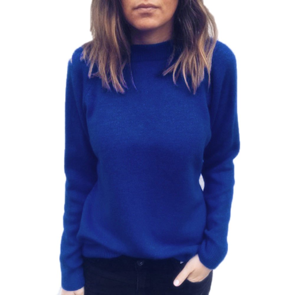 ZEFOTIM Women's V-Neck Long Sleeve Knitted Sweater - Loose Fit Casual Pullover Top for Fall & Winter | Perfect for Office, Date Night & Weekend Outfits