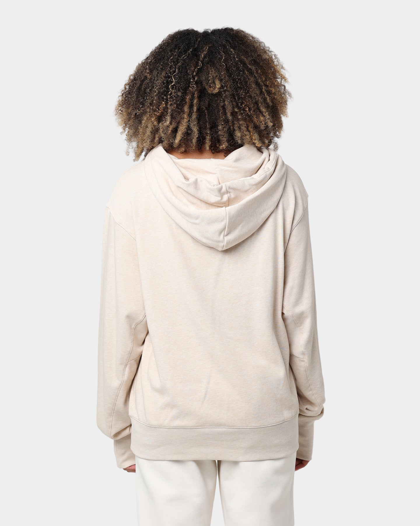 Adidas Botanically Dyed Hoodie - Eco-Friendly Cotton Pullover for Men & Women | Beige Melange Color | Perfect for Casual Wear, Gym & Outdoor Activities