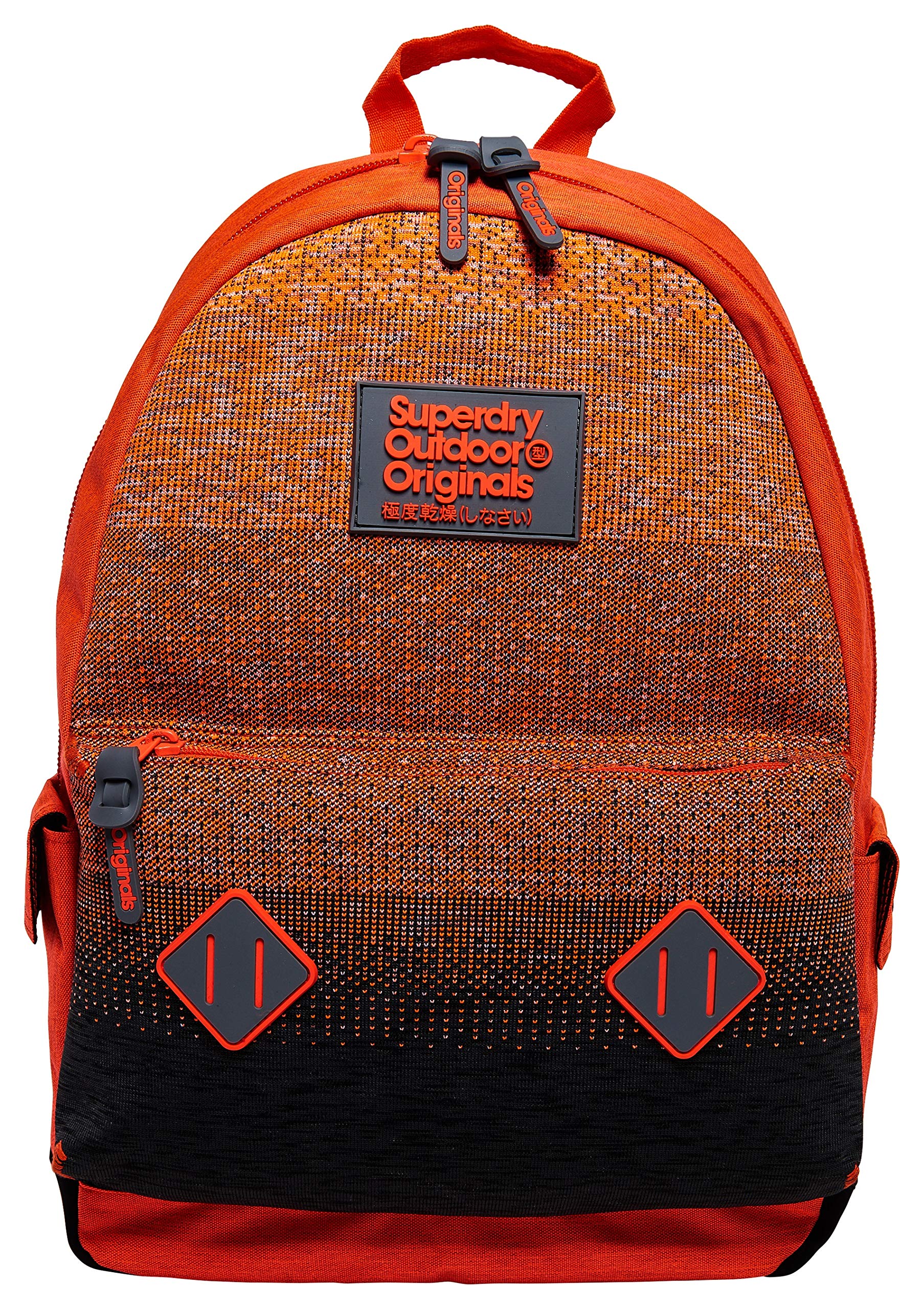 Superdry Men's Knitter Montana Backpack - Stylish Orange Backpack for Men | Durable & Lightweight Hiking, Travel & College Backpack