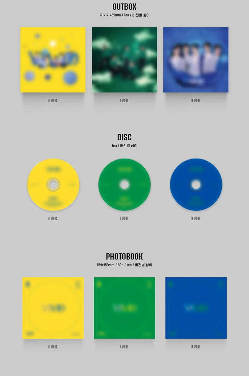 AB6IX [VIVID] 2nd EP Album [I] GREEN Version - K-POP CD with 80p Photobook, Photocards, Postcard, Stickers & Collectibles | Perfect for K-POP Fans, Gift Giving & Music Collectors