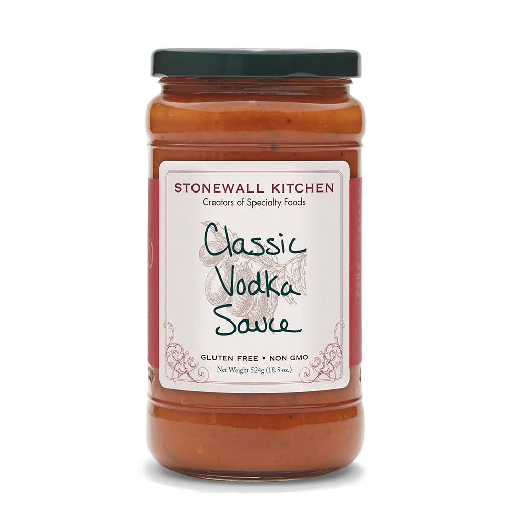 Stonewall Kitchen Classic Vodka Sauce 18.5oz - Premium Italian Pasta Sauce for Spaghetti, Penne & Lasagna - Perfect for Family Dinners & Italian Cuisine Lovers