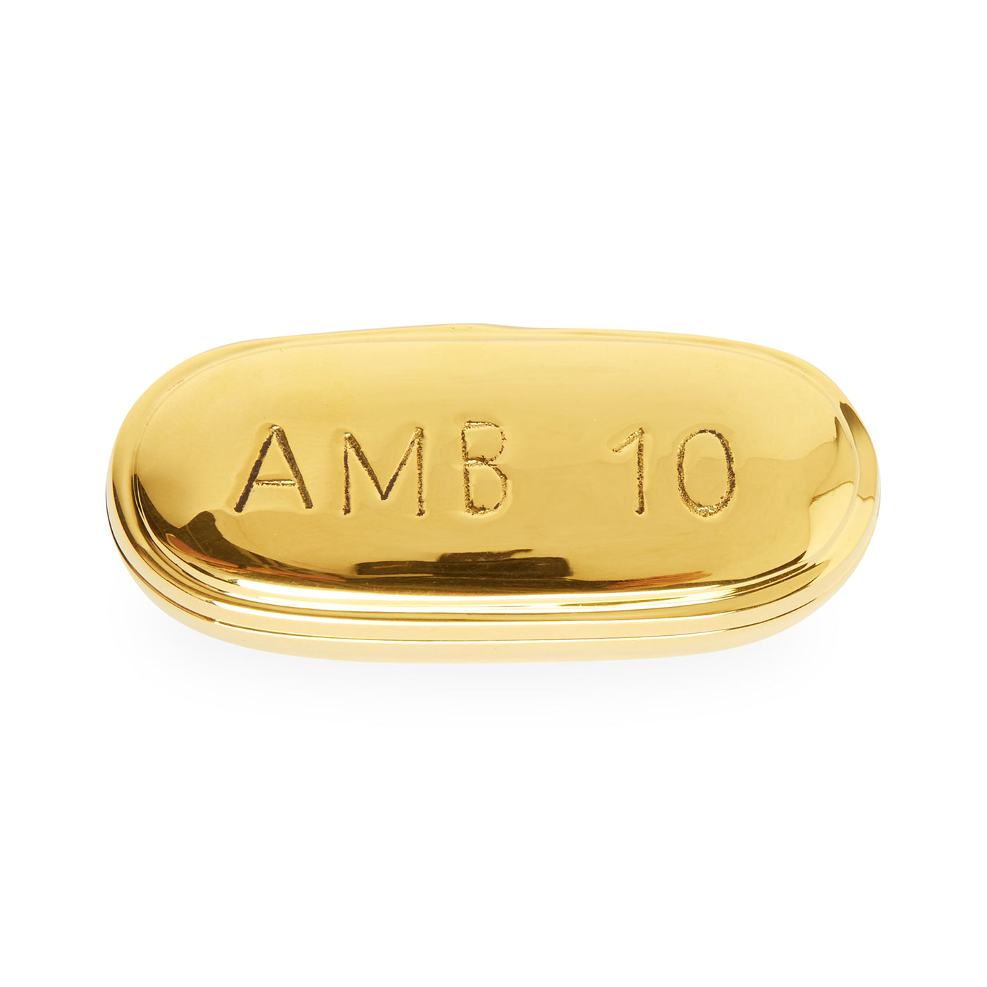 Brass Pill Box for Medication Storage - Portable Travel Pill Organizer with Secure Lid - Perfect for Ambien, Vitamins, and Daily Supplements - Ideal for Home, Office, and Travel Use