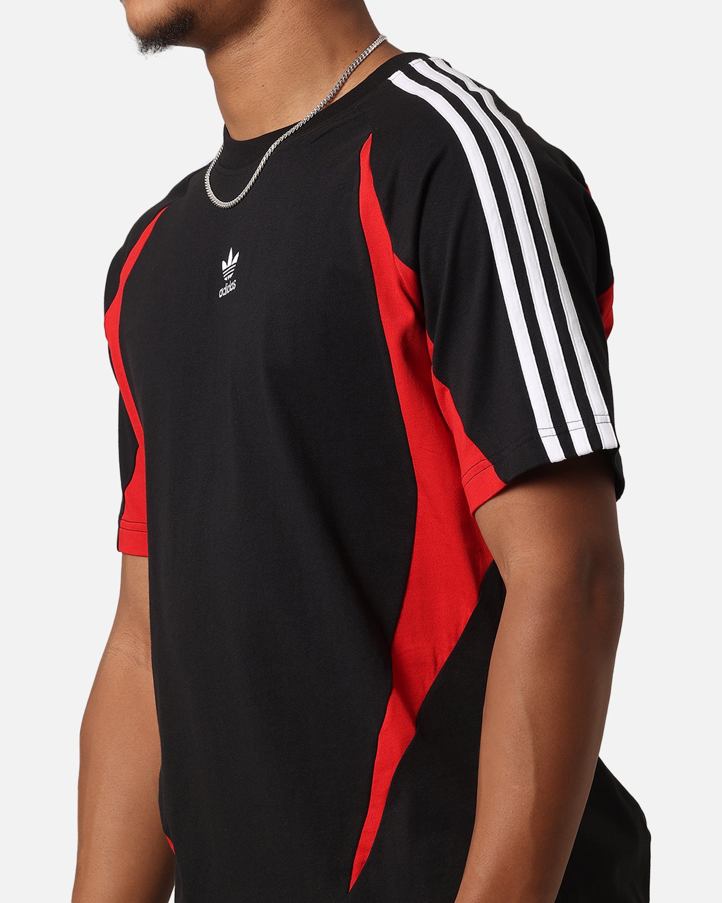 Adidas Archive T-Shirt for Men - Black & Better Scarlet Cotton Tee | Casual Wear, Street Style & Gym Outfit