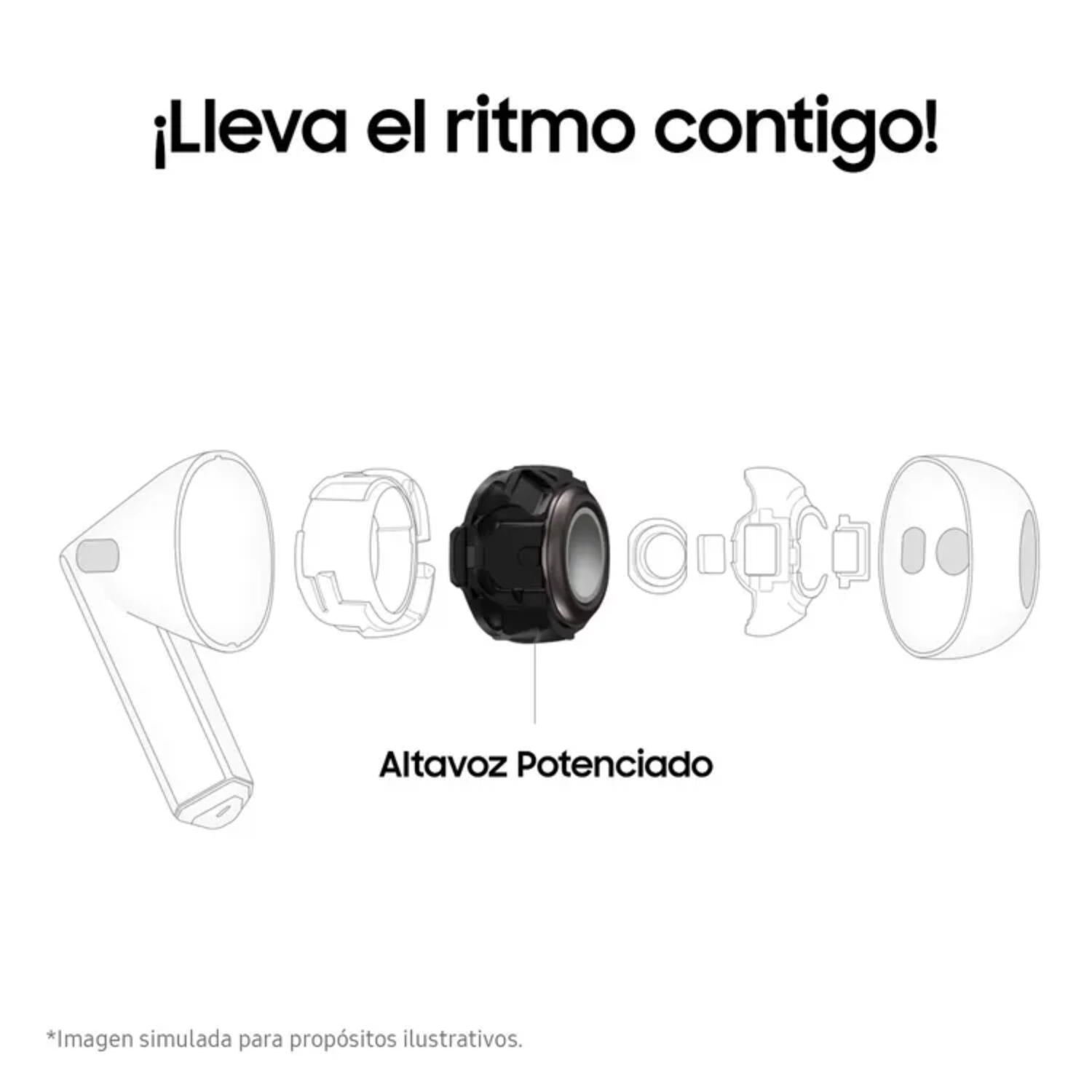 Samsung Galaxy Buds 3 Wireless Earbuds - Silver | Bluetooth Headphones with Noise Cancellation for Gym, Work & Travel