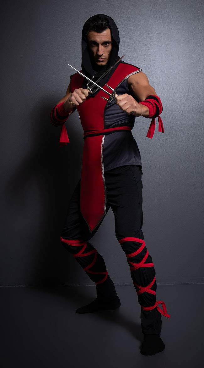 Yandy Men's Sleeveless Muscle Shirt - Lethal Ninja Assassin Costume for Halloween Cosplay & Comic Con | Perfect for Costume Parties, Cosplay Events & Themed Nights