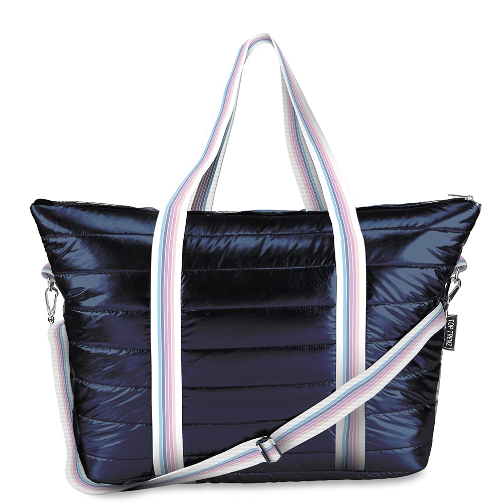 TOP TRENZ Puffer Tote Bag for Women | Stylish Weekender & Overnight Bag | Travel, Work & School Essentials | Perfect for Weekend Getaways, Business Trips & College Life