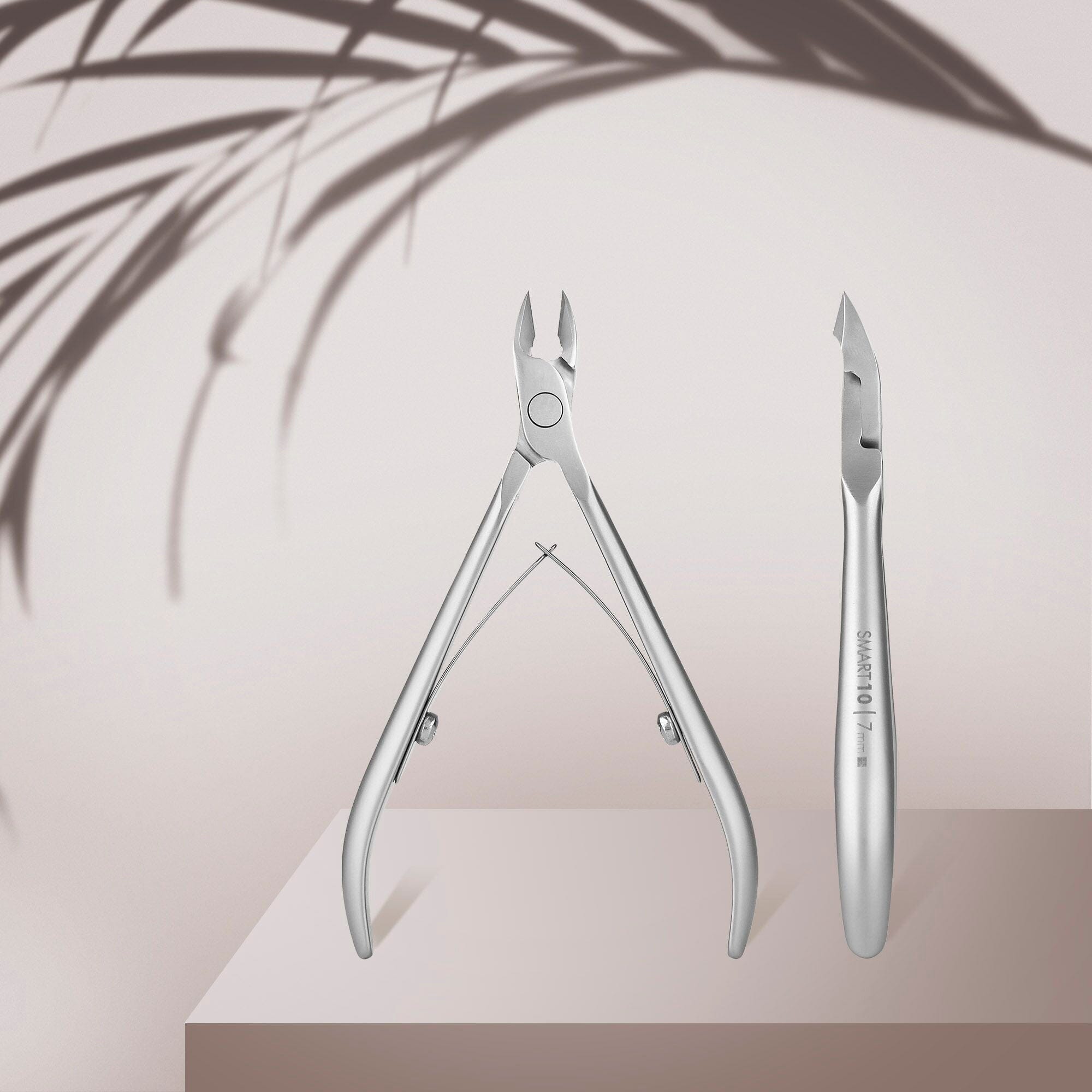 Staleks Professional Cuticle Nippers SMART 10 (7mm) - Precision Nail Care Tool for Manicure & Pedicure - Perfect for Salon Professionals & Home Use