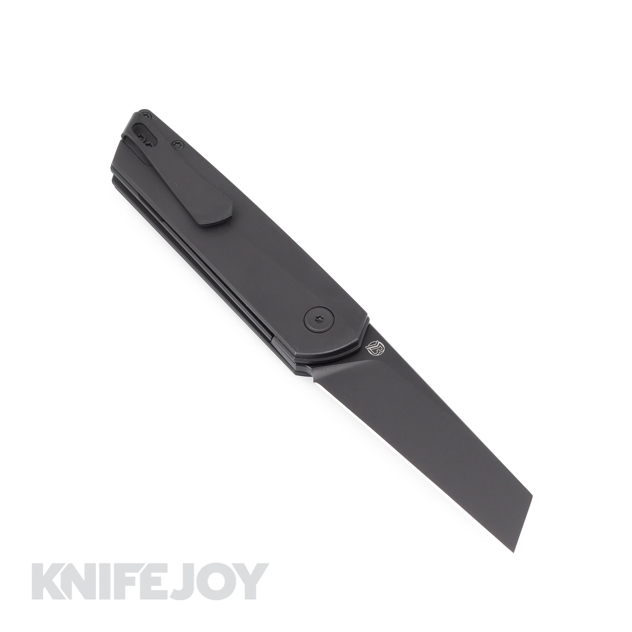 Brian Brown Knives Finch Liner Lock Pocket Knife - M390 PVD Coated Blade & Black Titanium Handles - EDC Folding Knife for Outdoor, Camping & Everyday Carry