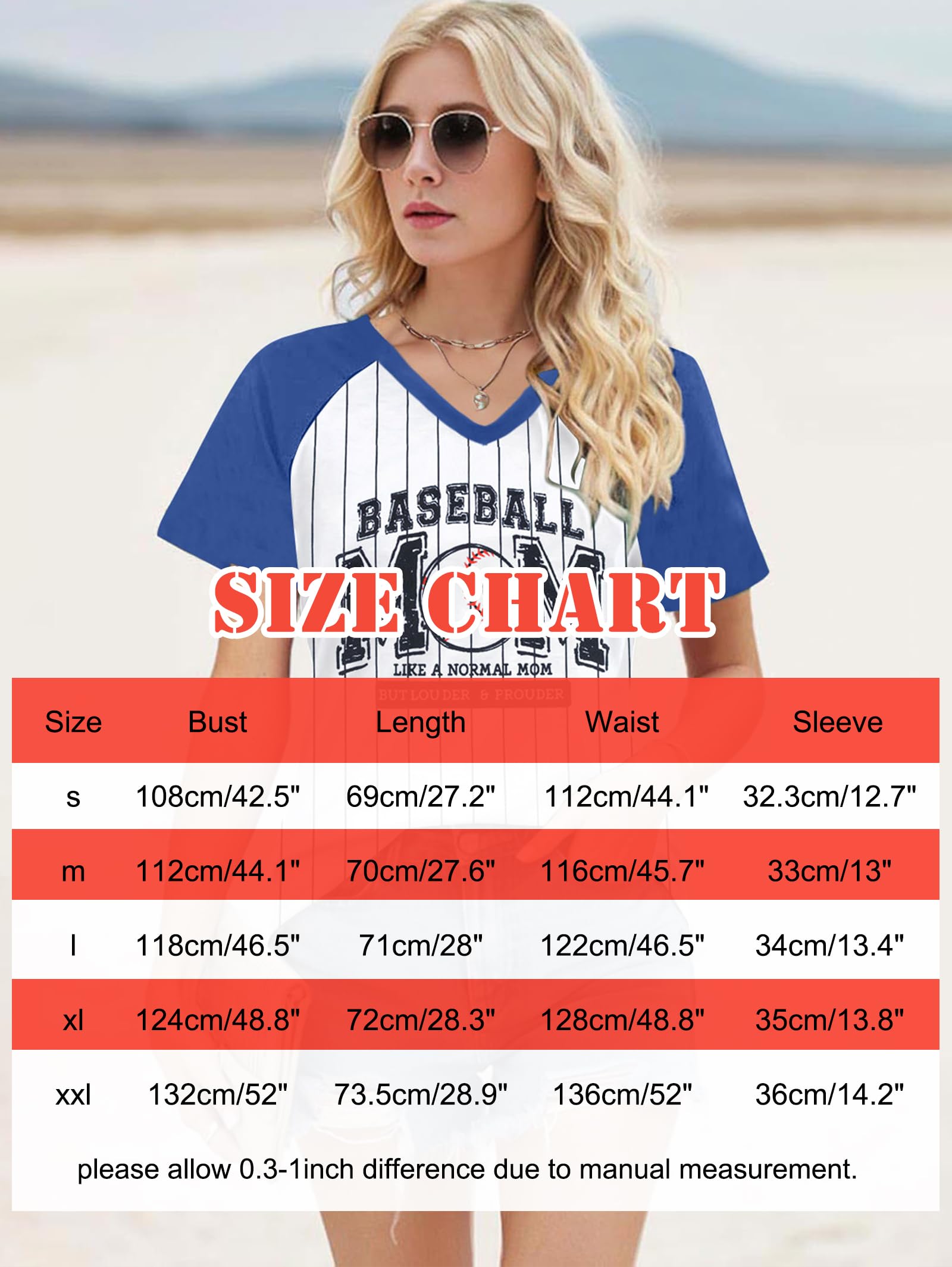Baseball Mom T-Shirt for Women - Heart Graphic Tee, Game Day Pullover Top, Soft & Comfortable Fan Gift for Baseball Lovers (Perfect for Games, Parties & Casual Wear)