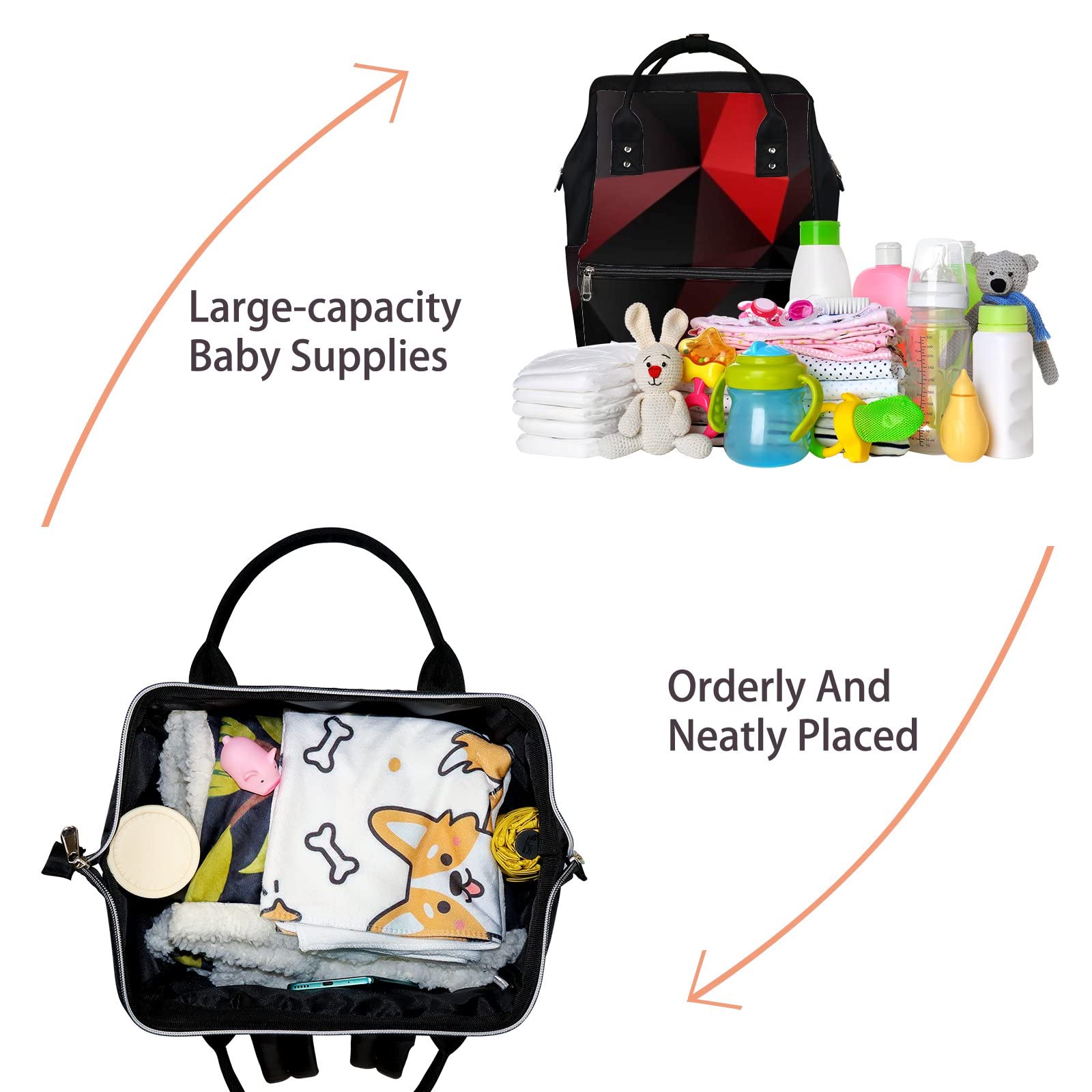 Waterproof Diaper Backpack for Travel - Lightweight & Durable Baby Nappy Bag with Laptop Compartment | Perfect for Parents On-The-Go