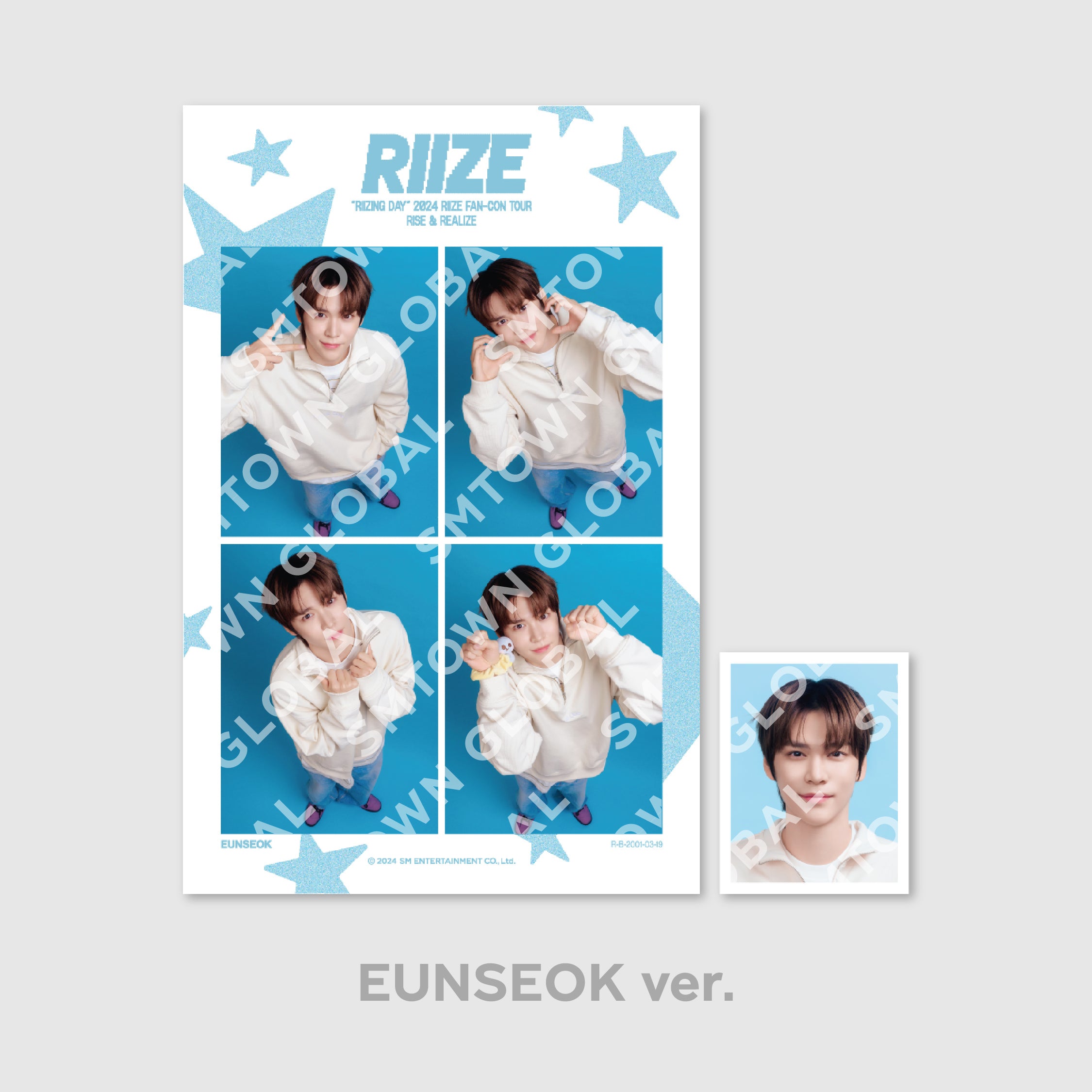 RIIZE 2024 Fan Concert 'RIIZING DAY' Finale Official MD - 4-Cut Photo & ID Photo Set for K-Pop Fans | Perfect for Collectibles, Gifts, and Fan Events