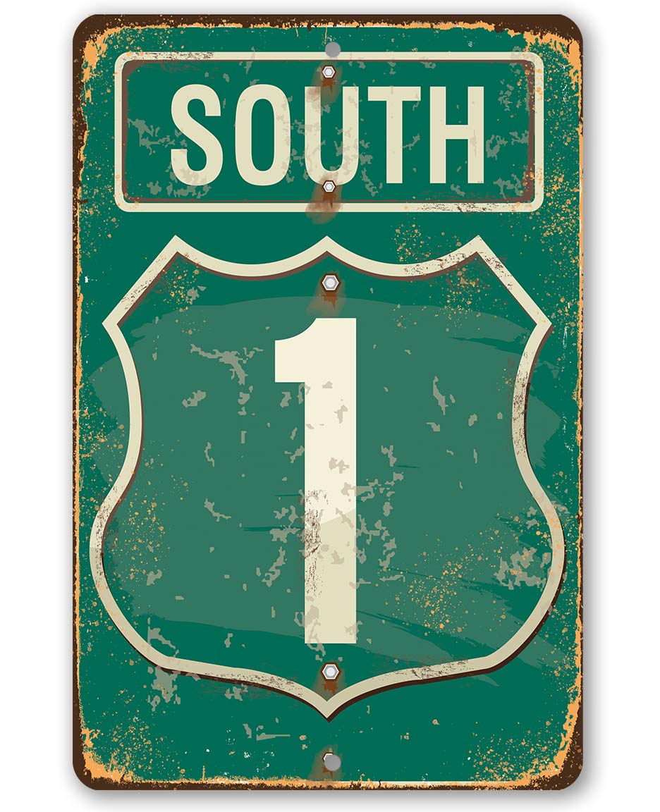 California Pacific Coast Highway 1 Metal Sign - 8