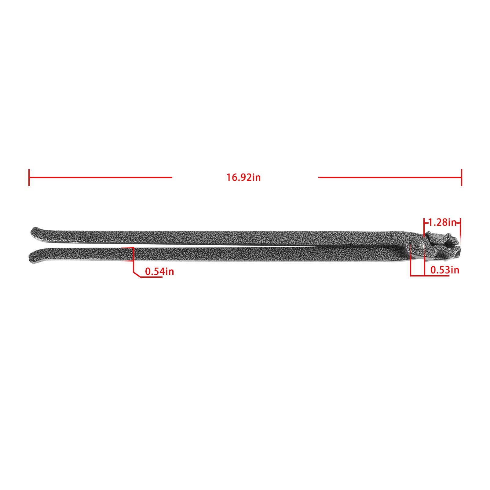 Blacksmith 1/2-inch V-Jaw Tongs - Heavy Duty Forging Tongs for 1/2