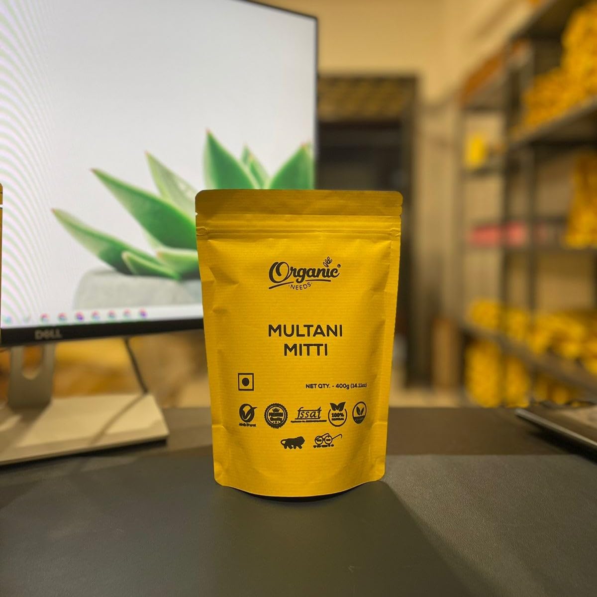 Organic Multani Mitti Powder (400g) - Pure Fuller's Earth Clay for Face & Skin Care | Natural Bentonite Clay Mask for Women & Men | Deep Cleansing, Acne Treatment & Glowing Skin | Perfect for DIY Face Packs, Spa Days & Skincare Routines