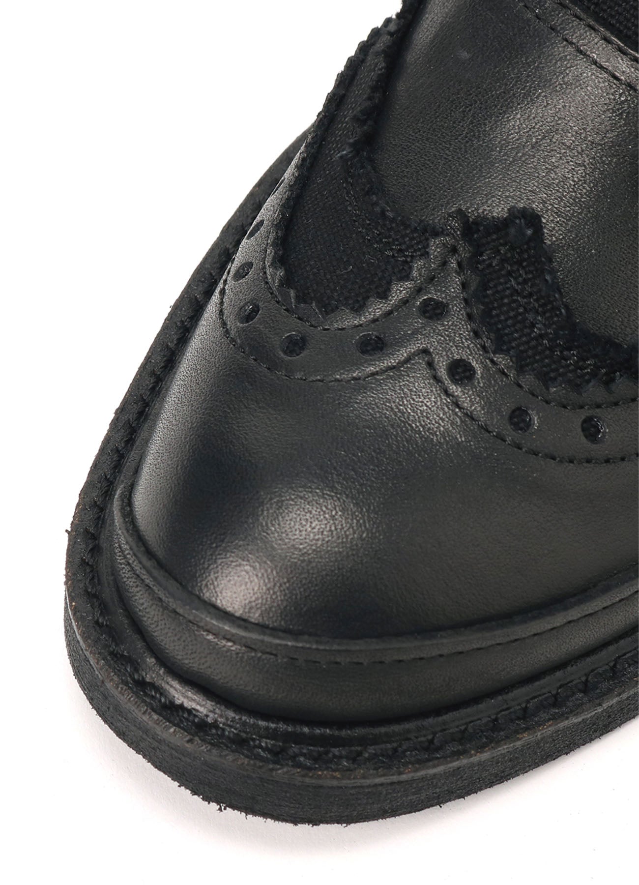 Premium Canvas & Leather Wingtip Shoes for Men - Classic Oxford Style Dress Shoes for Business, Wedding & Formal Occasions