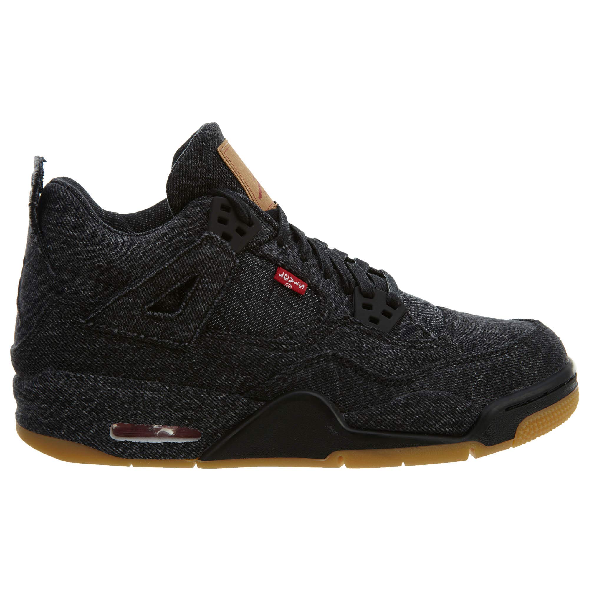 Nike Air Jordan 4 Retro Levi's Black Denim Sneakers - AQ9103-001 - Limited Edition Basketball Shoes for Men & Women - Perfect for Streetwear Fashion and Sneaker Collectors