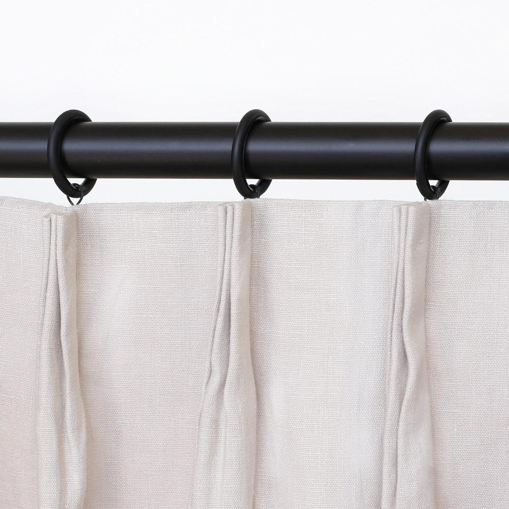 Premium Drapery Rings Set of 8 - Heavy Duty Curtain Hooks for Drapes & Sheers - Perfect for Living Room, Bedroom & Window Decor
