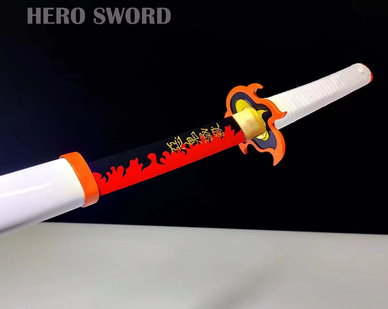 Handmade 1095 High Carbon Steel Demon Slayer Katana Sword - Agatsuma Zenitsu Cosplay Knife, Sharp Japanese Anime Sword, Real Weapon for Collectors & Martial Arts Training | Perfect for Anime Conventions, Cosplay Events & Display