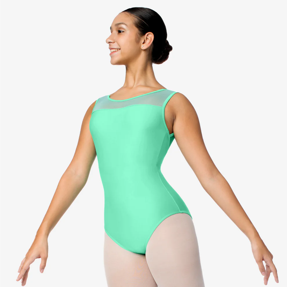 So Danca Adult Mint Green Gem Tank Leotard - Ballet Dancewear for Women & Girls - Perfect for Ballet Class, Recital & Performance