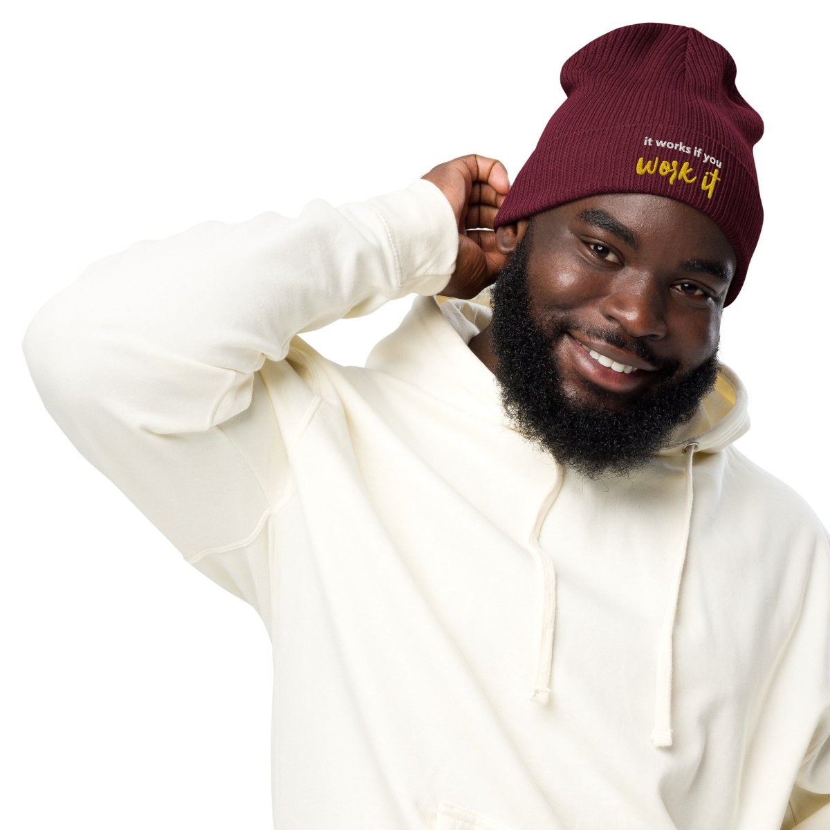 Organic Perseverance Beanie - Premium Knit Winter Hat for Men & Women | Warm & Durable Cold Weather Accessory | Perfect for Outdoor Activities, Hiking & Skiing