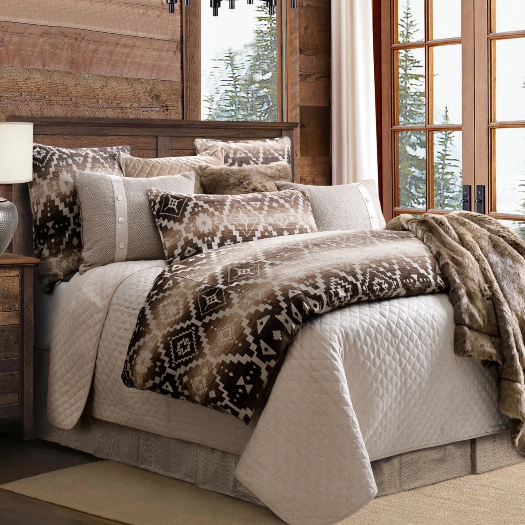Aztec Lumbar Pillow - Southwestern Bohemian Throw Pillow for Sofa, Bed & Couch - Perfect for Living Room, Bedroom & Home Decor