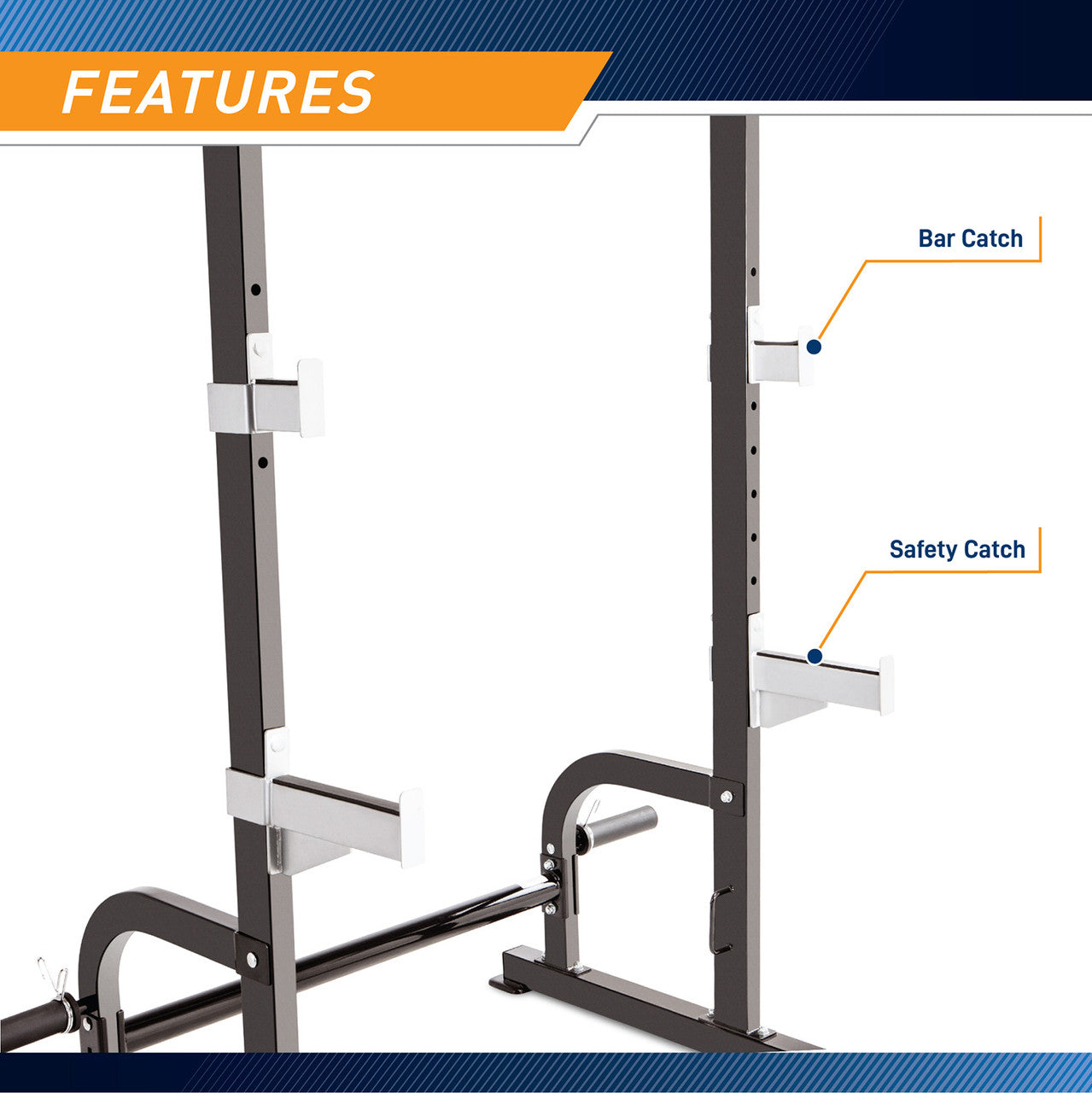 Marcy SM-8117 Power Cage Squat Rack for Home Gym - Heavy Duty Steel Power Rack with Pull-Up Bar & J-Hooks - Perfect for Weightlifting, Strength Training & CrossFit Workouts