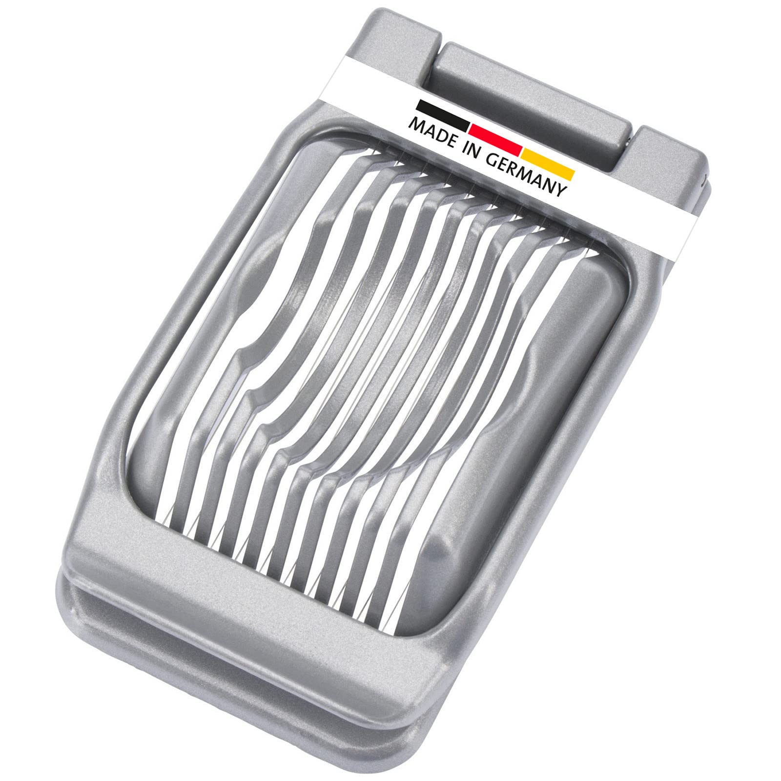 Westmark Germany Stainless Steel Wire Egg Slicer - Multipurpose Kitchen Tool for Hard Boiled Eggs, Fruits & Cheese - Perfect for Salads, Breakfast & Meal Prep (Grey)