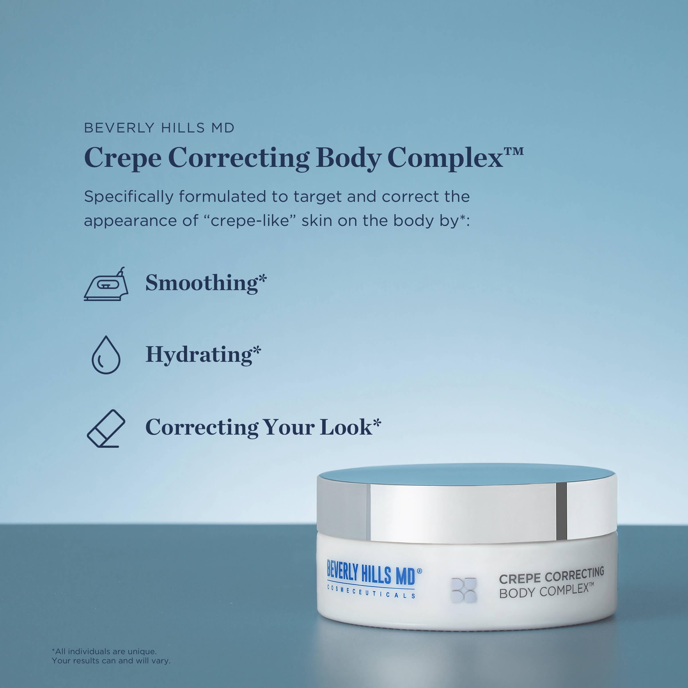 Beverly Hills MD Face & Body Crepe Combo - Anti-Aging Cream for Face & Neck - Hydrating, Plumping, Firming & Lifting Treatment - Perfect for Daily Skincare Routine & Special Occasions