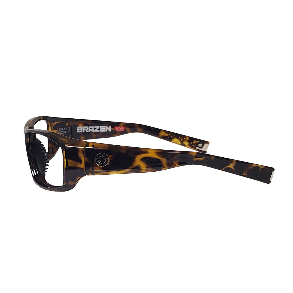 Barrier Brazen 0.75mm Lead X-Ray Radiation Protection Safety Glasses - Tortoise Frame for Dentists, Radiology & Medical Professionals