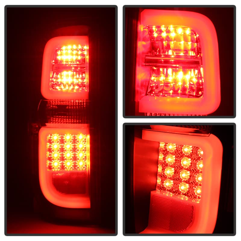 Spyder Auto 5080196 LED Tail Lights Black/Clear - High-Performance Brake Lights for Cars, Trucks & SUVs