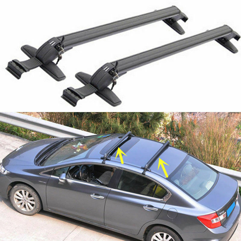 2PCS Universal Aluminum Roof Rack Cross Bars with Anti-Theft Keyed Lock - 40