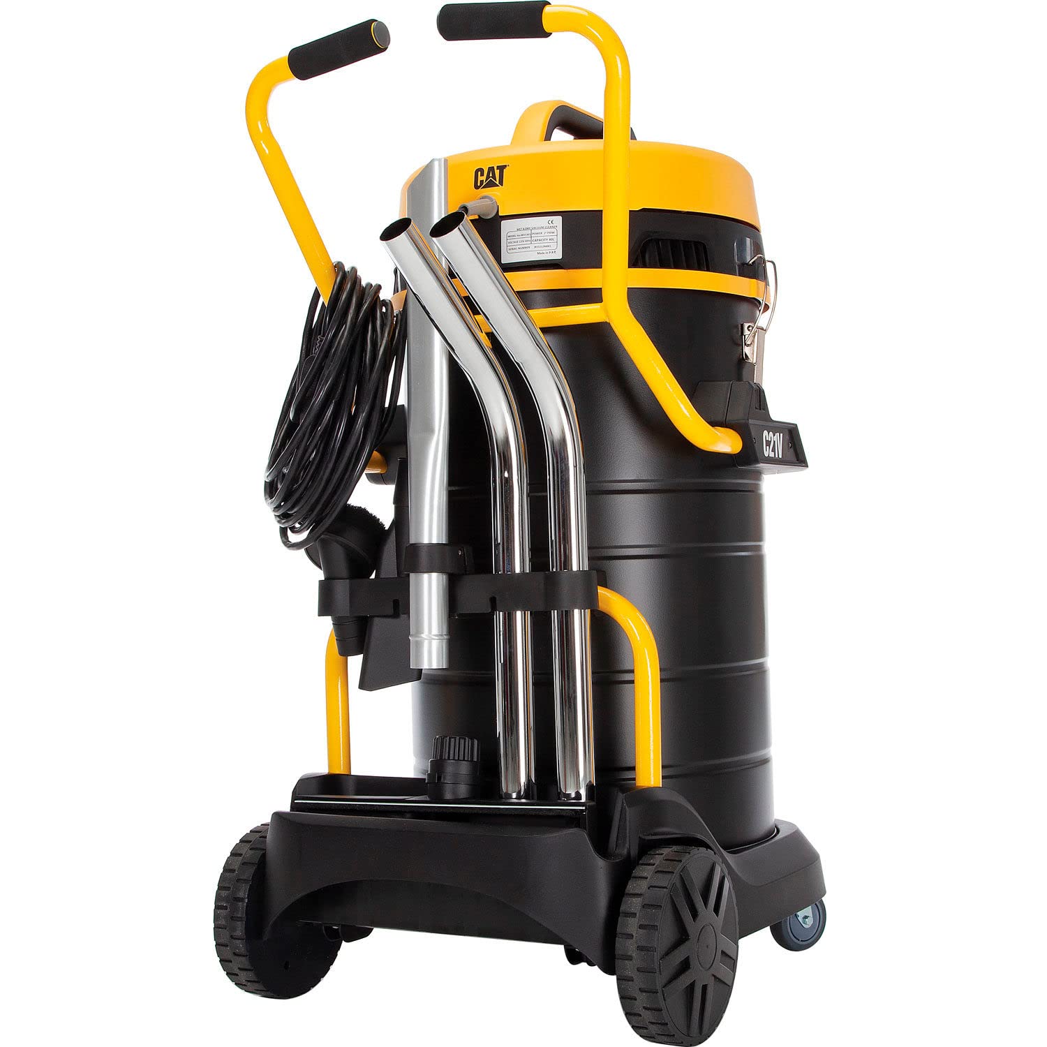 21 Gallon Stainless Steel HEPA Wet/Dry Shop Vacuum for Cats - Powerful Pet Hair & Debris Cleaner for Garages, Workshops & Home Cleaning