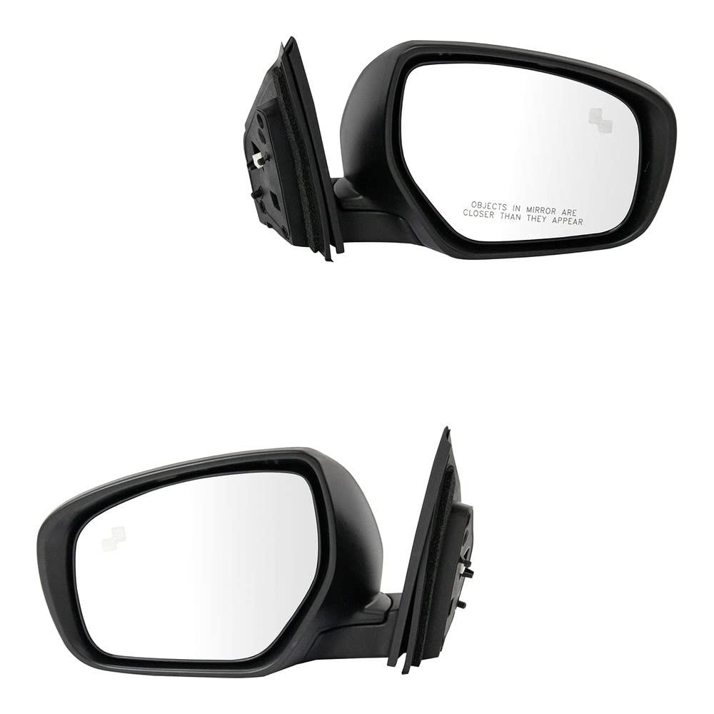 TRQ Driver & Passenger Side Mirror Set without Housing Turn Signal Compatible with 2013 Mazda CX-9 (MA1320220, MA1321220) - Replacement for Broken Mirrors, Easy Installation for DIY Auto Repair