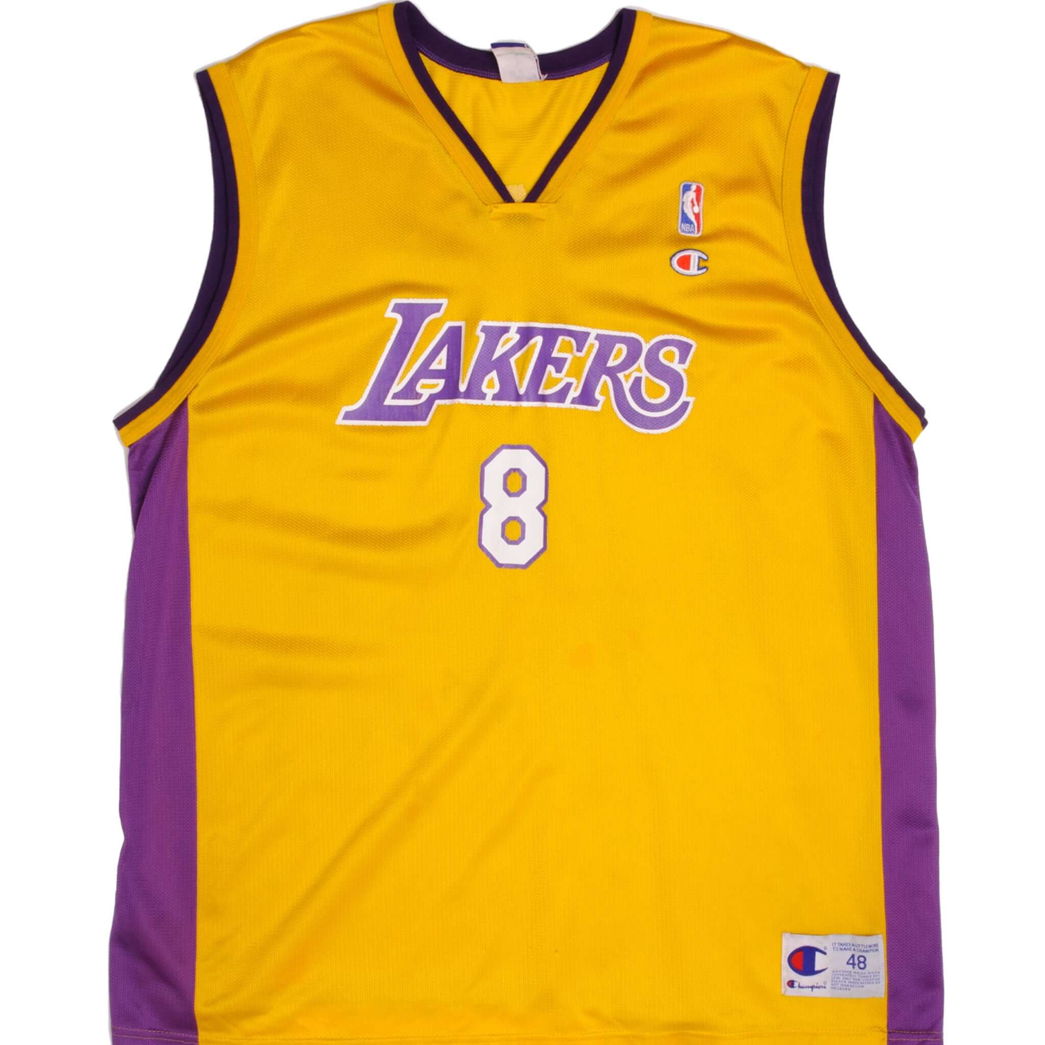 Vintage Champion NBA Los Angeles Lakers Kobe Bryant Jersey Size 48 - Authentic Basketball Jersey for Fans, Collectors & Sports Enthusiasts - Perfect for Games, Parties & Memorabilia Display