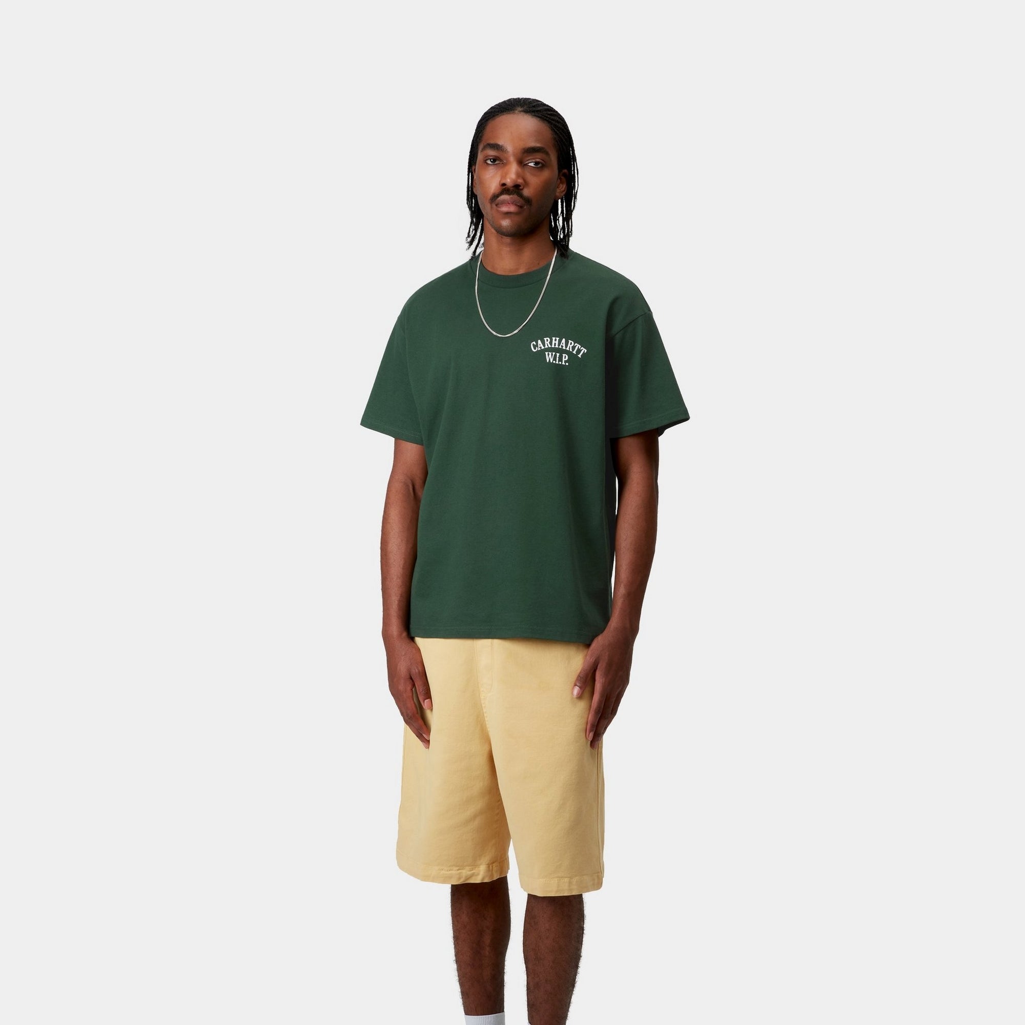 Premium Cabinetry T-Shirt | Soft Cotton Crewneck Tee in Conifer Green & White | Perfect for Work, Casual Wear & Outdoor Activities